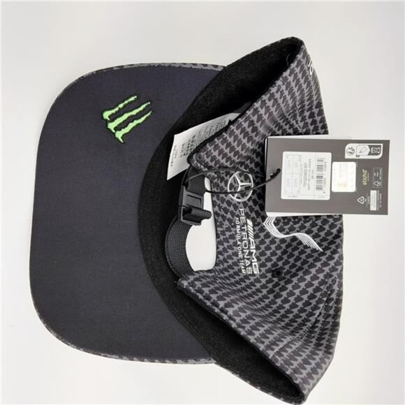 Mercedes AMG Petronas F1 Hat Monster Energy Houndstooth Cap Strapback Formula 1 - Picture 4 of 8